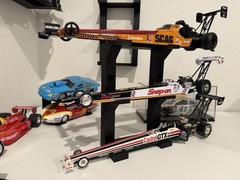 3 Tier Top Fuel 1:24 Diecast Display Wall Mount Stand NHRA Dragster (STAND ONLY)