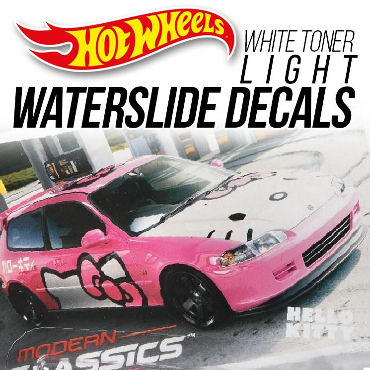 1/64 Scale HONDA CIVIC EG Head Tail Light WaterSlide Decal for Custom Hot Wheels