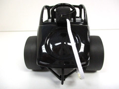 ACME – FIAT ALTERED DRAGSTER / DRAG CAR (BLACK / FLAMES) – 1/18 DIECAST