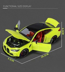 1:24 BMW M4 G82 Coupe Sports Car Diecast Metal Model Collectable Toy Gift NEW