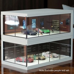 1/64 Die-Cast Car Display Case with LED Lights For Collectible Toy Car Models