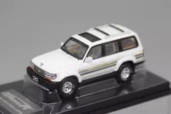 KengFai 1/64 Scale Toyota Land Cruiser LC80 White Diecast Car Model Toy