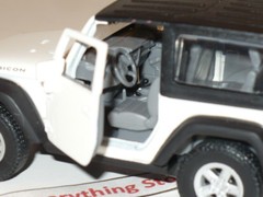 WELLY JEEP WRANGLER RUBICON 4.5 INCHES LONG WHITE FREE USA SHIP