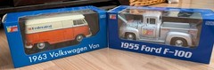 Federated Auto Parts 1955 Ford F-100 Truck & 1963 Volkswagen Van Diecast Models