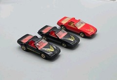 1982 Hot Wheels 80s Pontiac Firebird Variations Red, Black The Hot Ones Lot Of 3