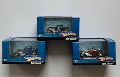 Hot Wheels 2097 BONE SHAKER 1:87/HO Scale Lot of 3 Black, Blue, Silver-Brown NIP