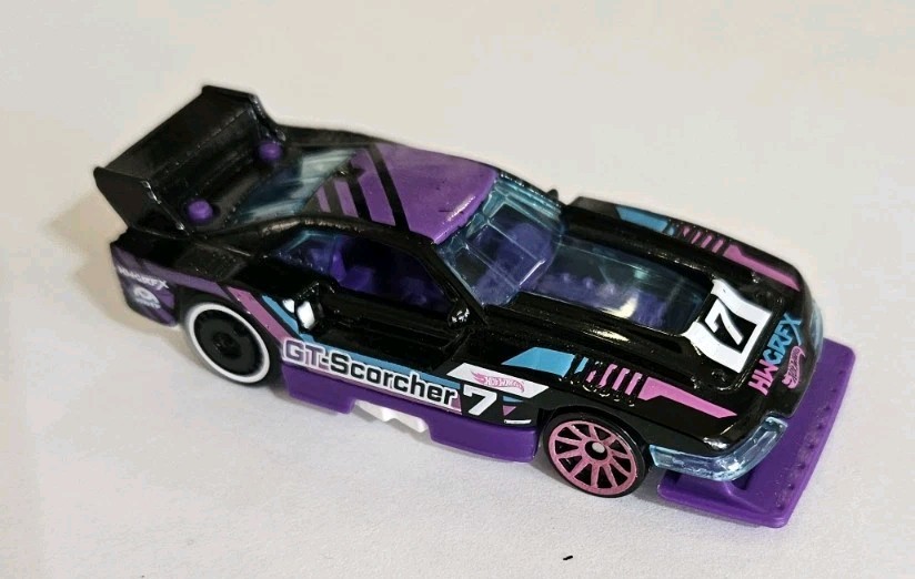 Hot Wheels GT Scorcher Black Let’s Race 1:64 Loose NETFLIX TV Show