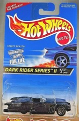 1996 Hot Wheels #401 Dark Rider Series II 2/4 STREET BEAST Black wDrk Chrome 7Sp