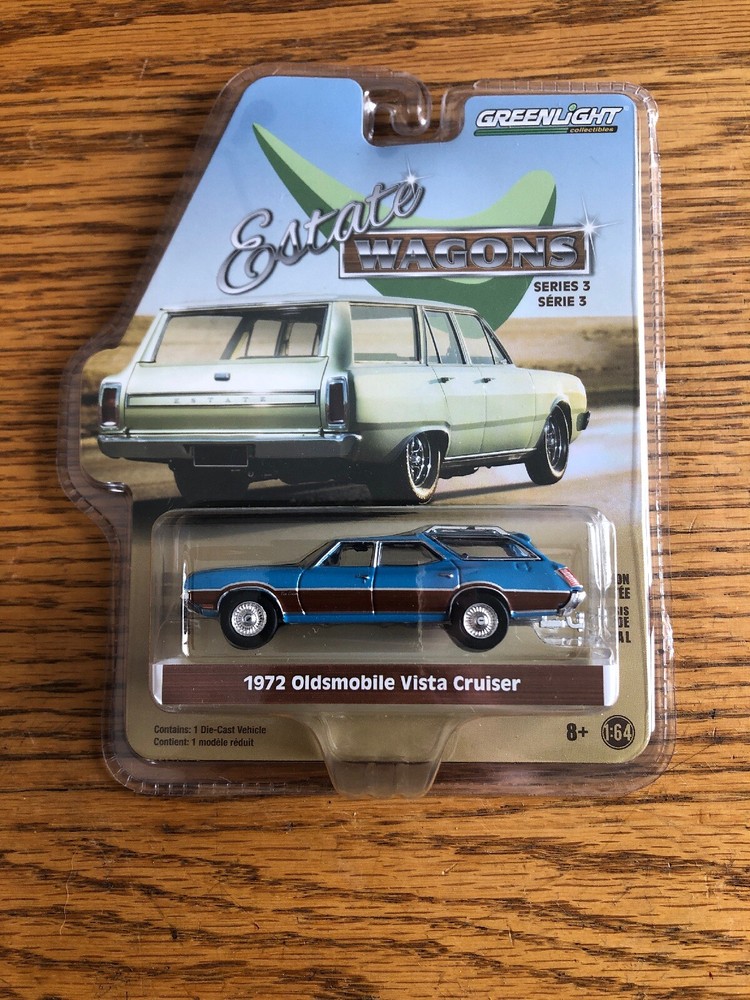 1972 Oldsmobile Vista Cruiser Greenlight Collectibles Estate Wagon Edition BLUE
