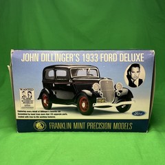 Franklin Mint Ford Deluxe 1933 1:24 Black Diecast Car John Dillinger (42)