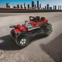 1981 ERTL Replica Series 1923 FORD MODEL T BUCKET STREET ROD Red