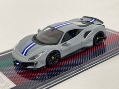 1/64 U2 Model of Novitec 488 Pista in Gray with Blue stripe 399 pcs by Runner