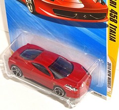 Hot Wheels 2010 New Models #39 Ferrari 458 Italia Red w/ OH5SPs