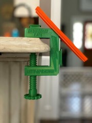 Improved Hot Wheels Track C-Clamp, Nonslip Rubber Grip, Superior Screw Handle