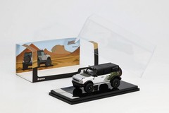 SHADOW PRO Scale 1/64 Ford Bronco Silver Diecast Model Toy Collection Gift