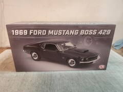ACME 1:18-1969 FORD MUSTANG BOS 429 BLACK JADE -A1801888TG-TOM’S GARAGE 120 MADE