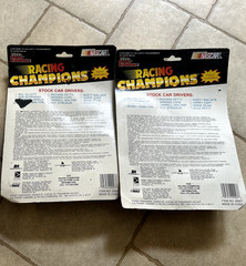 1992 Racing Champions NASCAR Car & Figure 1:64 Diecast lot of 2 Grant & Wallace