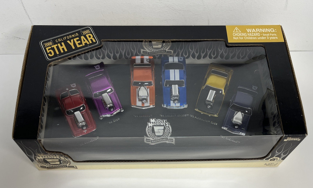 Muscle Machines 5Th Anniversary Six Car Set 2000-2005