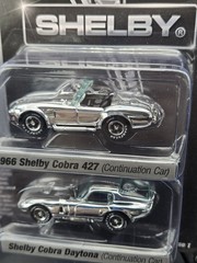 Johnny Lightning SHELBY 2-Pack 1966 COBRA 427 & COBRA DAYTONA-CHROME-FREE SHIP
