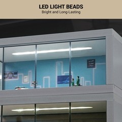 Stackable Display Case Garage with LED Light For 1/64 Scale Diecast Model Cars
