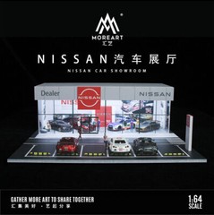 1/64 Diorama Garage Model With LED Parking Lot Display Case For Hot Wheels US