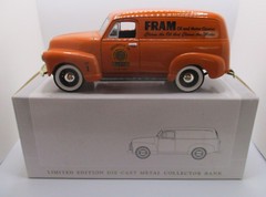Fram GREENVILLE O. 1952 Chevrolet 3100 Panel No.1 SpecCast Die Cast Collectible