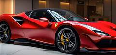 Ferrari Race Car1 18Racing Racer24Le Mans Custom Built2025CONCEPT12F80Model RED