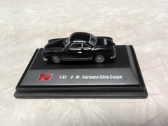 Malibu International Black V. W. Karmann Ghia Coupe 1:87 Scale Volkswagen VW Car