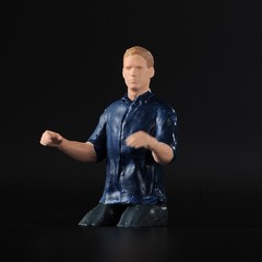 1/24 Miniatures Figures Paul Driving Scene Props Male Doll For Cars Vehicle