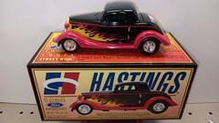 Hastings 1934 Ford 3 Window Coupe Street Rod Bank. Crown Jewels 1:24 Brand New!