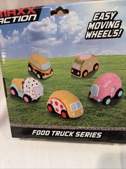 Maxx Action Micro Food Trucks Assorted 5 pc toy set.