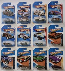 Lot of 12 2010-11 Hot Wheels Wal-Mart Exclusive’s BF Goodrich Tires & Red Lines