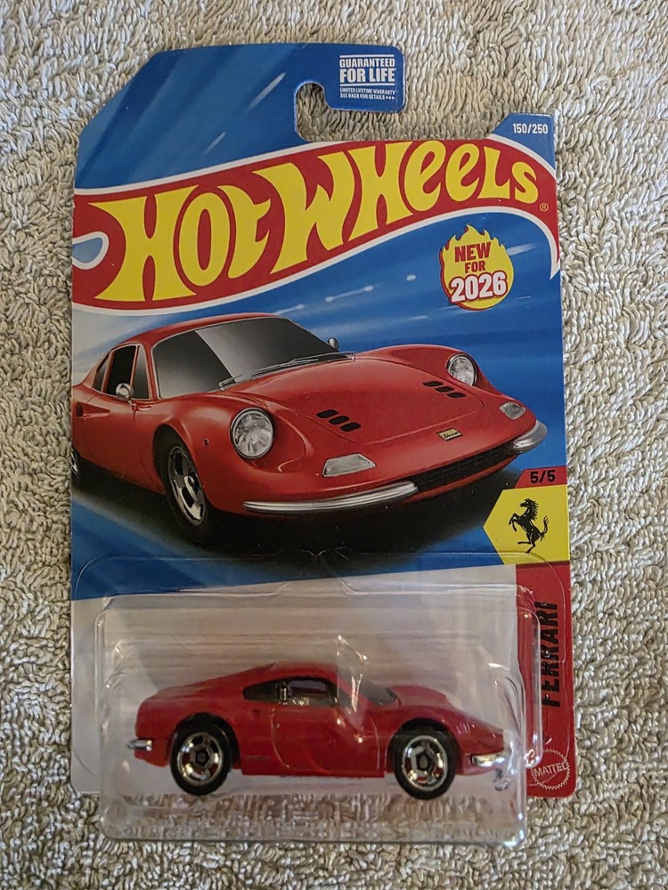 Hot Wheels 2026 NEW Case G Ferrari Dino 206 GT