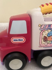 VTG Little Tikes Handle Haulers Truck Toy Car Pink Purple Ice Cream Girl
