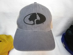 Blue Gray Mossy Oak Outdoor Ball Cap Hat Streach Fit Small Medium