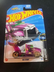 2025 Hot Wheels #110 X-Racers 9/10 RIG STORM Purple New Near Mint
