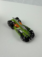 Hot Wheels Vulture Roadster Green Flames Diecast Toy Car 1:64 Scale Model