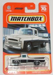 2023 MATCHBOX MBX 70 YEARS DODGE SWEPTSIDE PICKUP Truck 14 White Black MOC