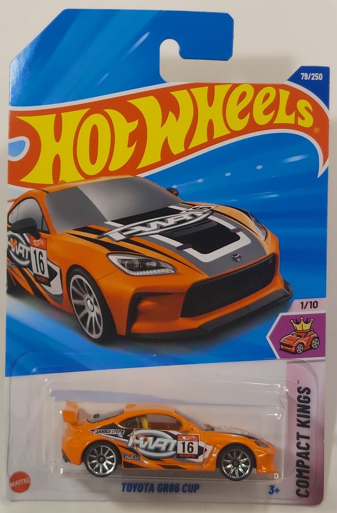 Toyota GR86 Cup 79/250 Hot Wheels 2025 HYX23 Compact Kings 1/10 orange