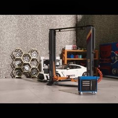 Diorama 1/64 Car Lifter Model Garage Maintenance Workshop Scene Model Accessory