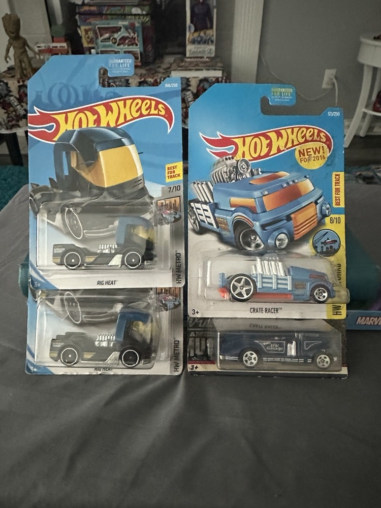 Hot Wheels Big Rigs Lot Of 4