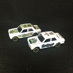 Clear 1:64 Waterslide Decal Diecast for Hot Wheels 71 Datsun 510 Green Wasabi