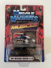 Muscle Machines Muscle Tuners Nissan S14 Silvia Nismo Black 1:64 2003 Rare