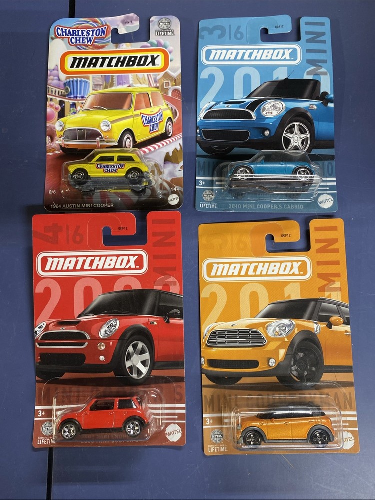 2024 Matchbox Mini Cooper Lot of 3 Mini Coopers, 2003, 2010, 2011 HWA01