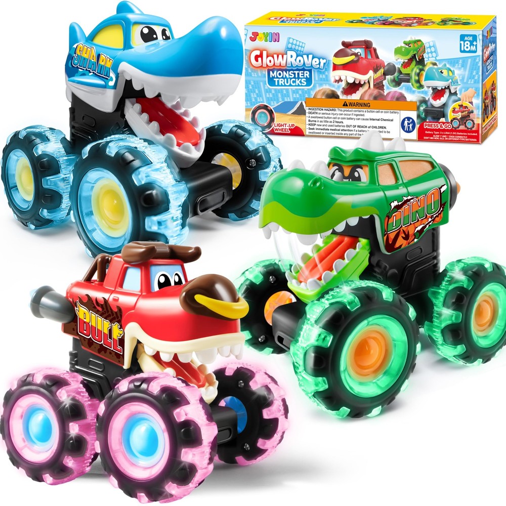 JOYIN 3 Pack 7 inches (L) x 2 (W) x 2 (H), Green/Red/Blue
