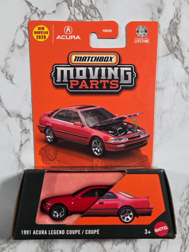 2026 matchbox moving parts 31/50 – 1991 acura legend coupe