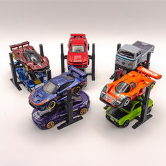 (5) 1:64 Scale Car Lift Stands for 1/64 Scale Model Cars 2 Post Display