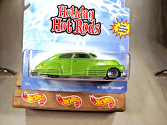 2009 Hot Wheels Holiday Hot Rods Series ’47 CHEVY FLEETLINE Green w/Chrome Lace