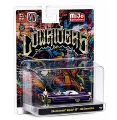 chase! M2 1964 CHEVROLET IMPALA SS CONVERTIBLE LOW RIDERS w/FIGURES 67500-MJS02