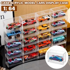5-30 Pcs Acrylic Model Cars Display Case 1/64 Storage Box Small Diecast Toy Car